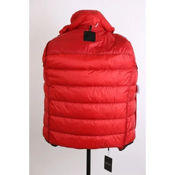 Moncler Provins Down Padded Jacket SZ 5 Red & Black LNWOT
